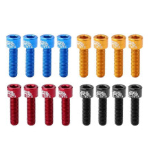 16Pcs M5x17mm Rust-Resistance Bicycle Bike Stem Top Screw Aluminum Headset Bolt