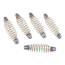 5pcs Metal Fishing Feeders Thrower Spring Inline Method Feeders