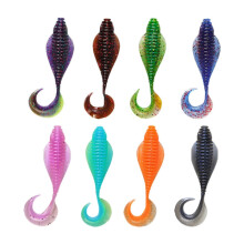 8 Pieces Soft Fishing Lures Swimming Lures Soft Lure Kit for Bass Perch Pike