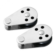2x 2pcs 316 Stainless Steel Wire Rope Crane Pulley Boat Kayak Lifting Fixed