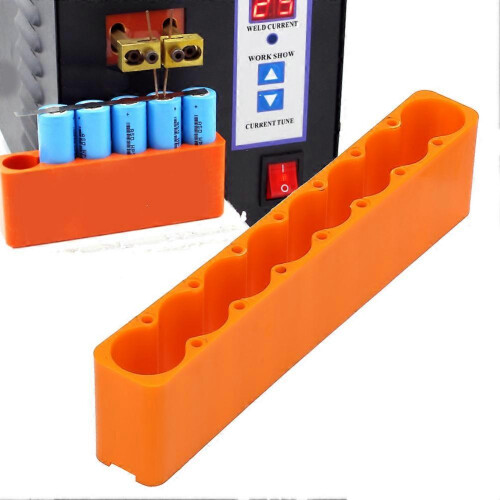 2PCS Industrial Plastic Adjustable 18650 Battery Pack Spot Welding Fixing Clamp (8-Section) 1