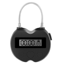 Smart Time Lock LCD Display Time Lock Multifunction Travel Electronic Timer, Waterproof USB Recharg