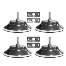 4 PCS Billiard/ Leg Levelers 5 Inch Metal Game Table Leg Levelers Heavy Duty Leveling Feets for
