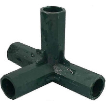 4 Pack Garden Cage, 4 Way Corner Connectors for Greenhouse Ducts, 16mm Greenhouse Corner ConnectorsRight Angle 4 Way SZRH A-S