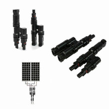 1 Pair of Y Branch Connectors Solar Panel Parallel Adapter Cable MMF FFM Black GYJ SZRH A-S