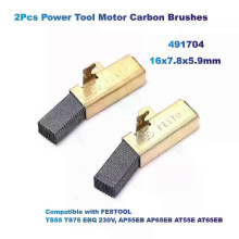 2Pcs Power Tool Motor Carbon Brushes(16x78x59mm) 491704 Compatible with FESTOOL TS55 TS75 EBQ 230V AP55EB AP65EB AT55E AT65EB SZRH G