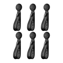 6PCS Magnetic Cable Management Ties Wire Organizer Cable Holder Adjustable Hook Loop Organizer Str YVL