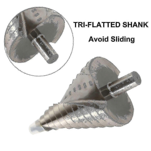 6-60mm Hss Step Drill Bit Spiral Conical Slot Countersink 12 Steps YVL 2