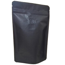 50pcs Matt Aluminum Foil Coffee Valve Zipper Closure Bag Vertical Aluminum Foil Coffee Bean One-way