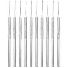 10pcs Clay Needle Tools Pottery Carving Stainless Steel Rod Punch Needles Pottery Needles Sculpture Tool