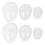 6pcs Easter Eggs Making Molds Diy Baking Mold Chocolate Cake Mold Transparent 1