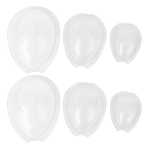 6pcs Easter Eggs Making Molds Diy Baking Mold Chocolate Cake Mold Transparent 1