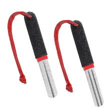 2pcs Fish Hook Sharpeners Double Sided Diamond File Sports Fishing Hook Sharpener Portable Grinding