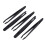 5 Pcs Manual Tool Black Plastic Flat Tip Anti-static Tweezer 12cm Long 1