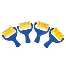 Set Of 4pcs Sponge Paint Roller Brush Diy Children Painting Brushes Kid Art Craft Painting Tool