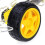 DIY Robot  Car Chassis Kit for  Drive Controller Board Stepper Motor Speed Encoder, 4 Wheel and Battery Box 6