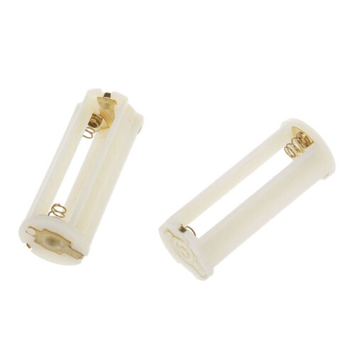 20Pcs Round 3x 1.5V AAA Battery Holder Case Box Container White 1