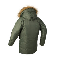 (Green, M) N3B Pilot Air Force Cotton Jacket Men Winter Hooded Thickened Couple Mid-Length Coat