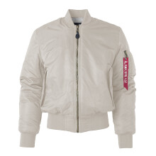 (Off-white, S) Reversible BF Loose Retro Air Force Pilot Jacket MA1 Baseball Jacket INS Men's Coat
