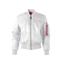 (White, XXS) Vändbar BF Loose Retro Air Force Pilotjacka MA1 Baseballjacka INS Herrkappa