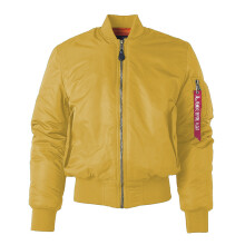 (Yellow, XS) Reversible BF Loose Retro Air Force Pilot Jacket MA1 Baseball Jacket INS Men's Coat