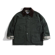 (Green, XXXL) American Vintage Corduroy Plaid Hunting Jacket for Men & Women Couple Spring Autumn Workwear