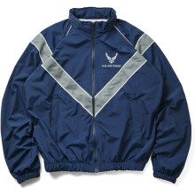 (Navy Blue, S) American Military ARMY Reflective Pilot Jacket IPFU Quick-Dry Loose Sports Training Wear for Men