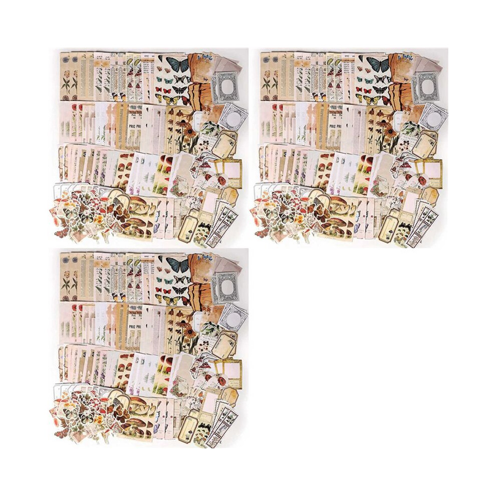 600 Pieces Vintage Scrapbook Supplies Pack For Junk Journal Planners Diy Paper Stickers Vintage Ephemera Pack Decoupage 6032804109690