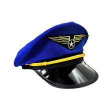 (Style 16) Cappello da poliziotto colorato, divertente cappello per feste in maschera, cappello da pilota di Halloween