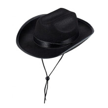 (Children's Black) Dickies Western Set för barn, rosa, denimcowboyhatt med svart och vit halsduk, kantband