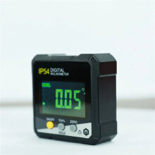 2pcs 4 X 90 Degree IP54 LCD Screen Four Sided Magnetic Inclinometer Digital Display LCD Inclinometer Angle Box
