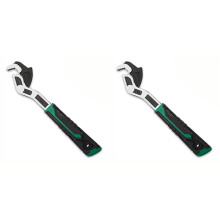 2pcs 6Inch Adjustable Wrench,Auto Size Adjusting Wrench,Self-Adjusting Quick Wrench,Multi-Size Spring Adjustable Wrench
