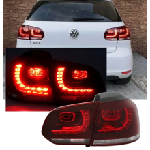 NYE LED-baglygter til VW GOLF 6 VI fra 2008 til 2012 RØD HVID CERTIFIKAT
