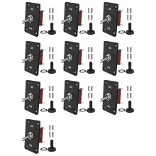 10X Heavy Duty Toggle 12V DC30A Waterproof Toggle 2 Pin /Off SPST with Mounting Panel for Auto Car Boat