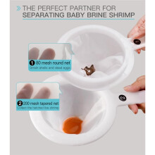 Baby Brine Shrimp Sieve 80 Mesh 200 Mesh Kit for Brine Shrimp Hatchery