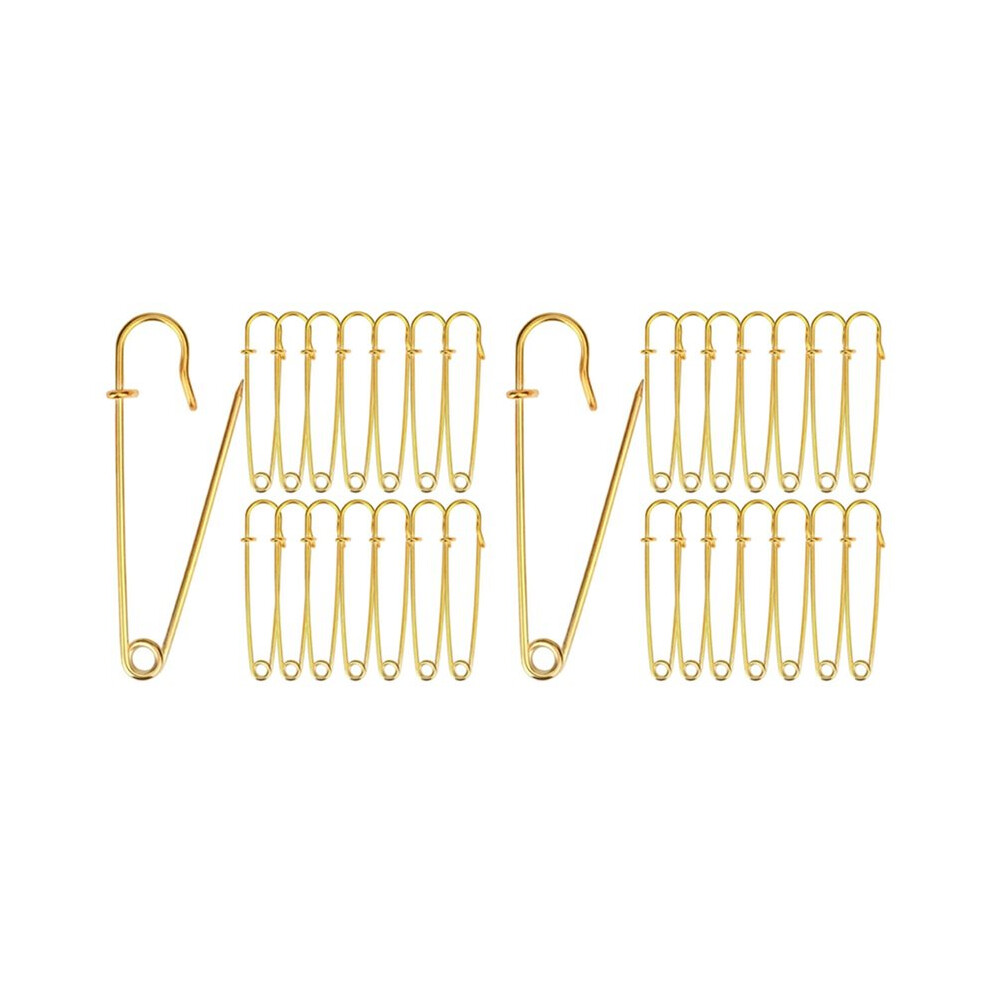 30Pcs 4 Inch Extra-Large Safety Pins Large Safety Pins Large Safety Pins Heavy Duty For Blankets Steel Safety Pins 6031877866240