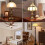 4sets Ceiling Fan Pull Chain Ornaments,Fan Pulls Extension Chains Set, Decorative Metal Light Bulb and Fan Cord 7