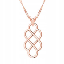 Aranyozott nyaklánc áttört medállal, áttört mintával, 925 EZÜST