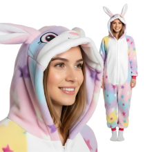 Kigurumi-pyjamas med kanin kostume, størrelse 145-155 cm