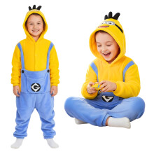 Kigurumi-pyjamas til børn, Minion-kostume, 115-125 cm