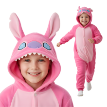 Kigurumi Onesie Pyjamas Kostume Stitch Børn 95-105cm