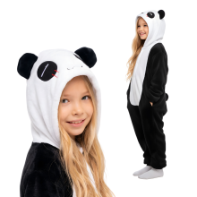 Kigurumi Pyjamas Kostume Panda Børn 115-125cm