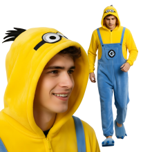 Kigurumi-pyjamas Minion-kostume størrelse: 145-155 cm