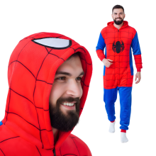Kigurumi-pyjamas Spiderman-kostume størrelse: 145-155 cm