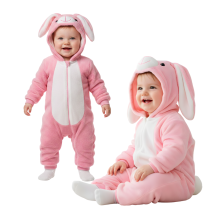 Pink Kanin Onesie Pyjamas Kostume 90: 75-85 cm