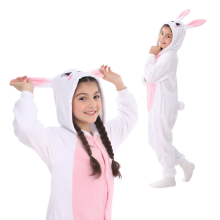 Kigurumi pyjamas kostume kanin børn 95-105 cm