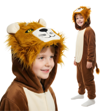 Kigurumi Onesie Pyjamas Kostume Løve Børn 115-125cm