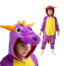Kigurumi-pyjamas Spyro-kostume til børn 95-105 cm