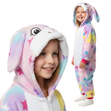 Kigurumi pyjamas kostume kanin børn 105-115 cm