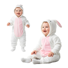 Heldragt Pyjamas Kostume Hvid Kanin Baby 110: 90-95 cm